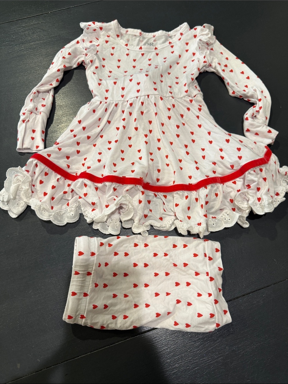 Bums and Roses Heart to Resist Party Dress 3T